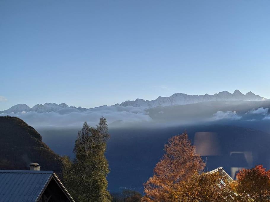Maison Familiale En Montagne Avec Vue Merveilleuse Sur Le Massif De Belledonne Saint-Bernard  ภายนอก รูปภาพ