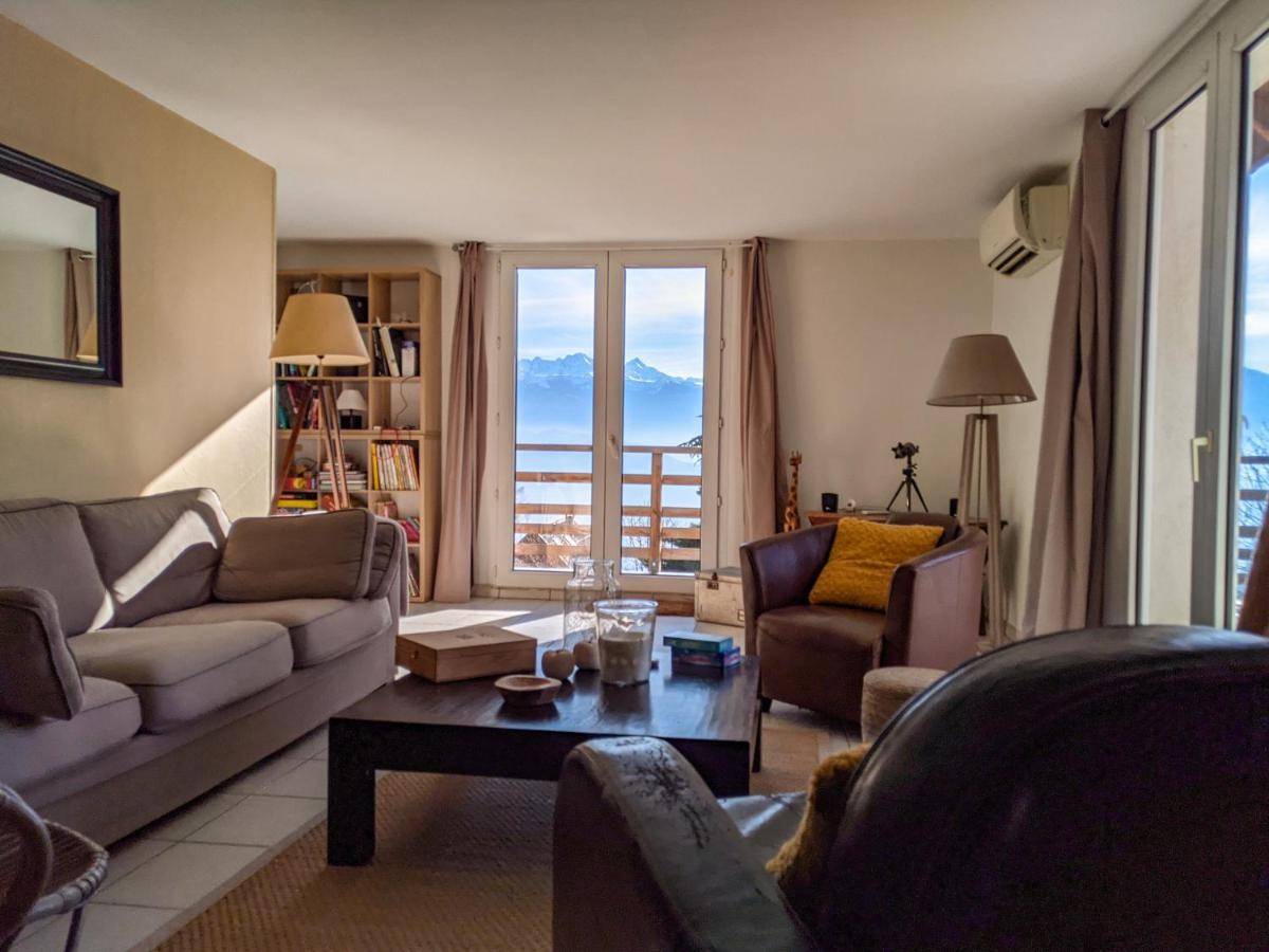 Maison Familiale En Montagne Avec Vue Merveilleuse Sur Le Massif De Belledonne Saint-Bernard  ภายนอก รูปภาพ